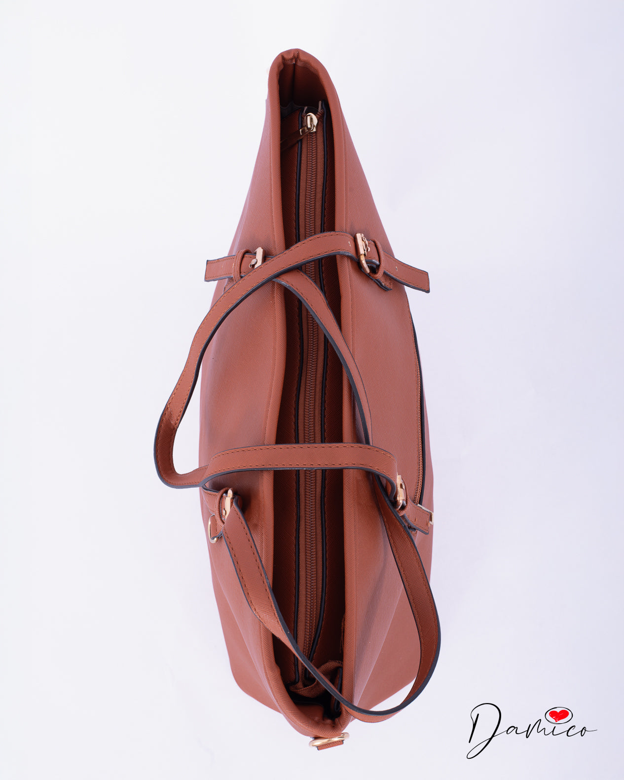 Borsa tote manici fibbia