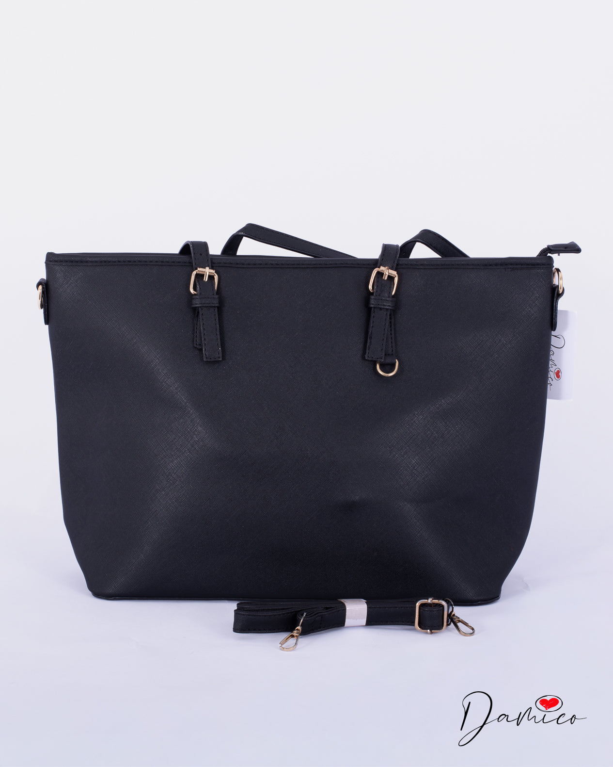 Borsa tote manici fibbia