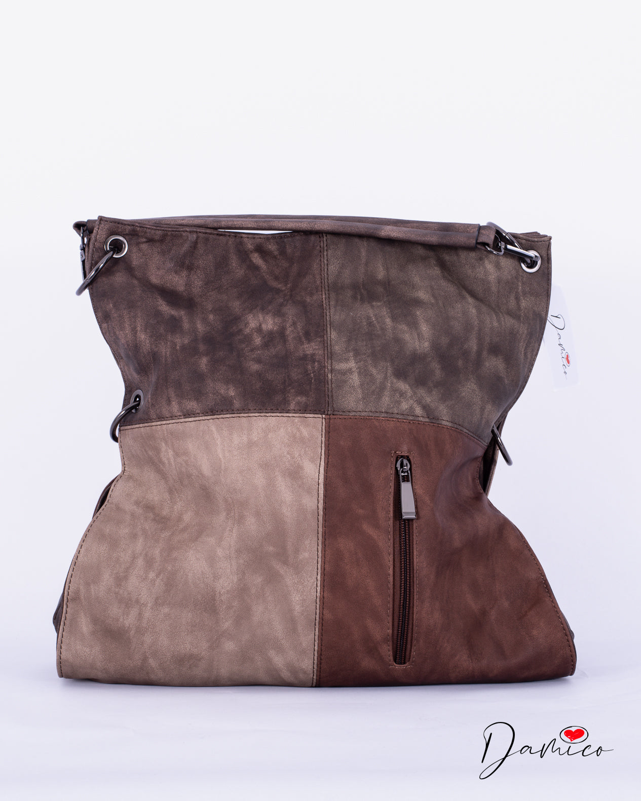 Borsa silver ring color block