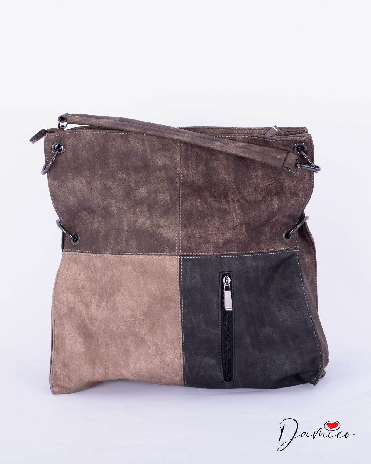 Borsa silver ring color block