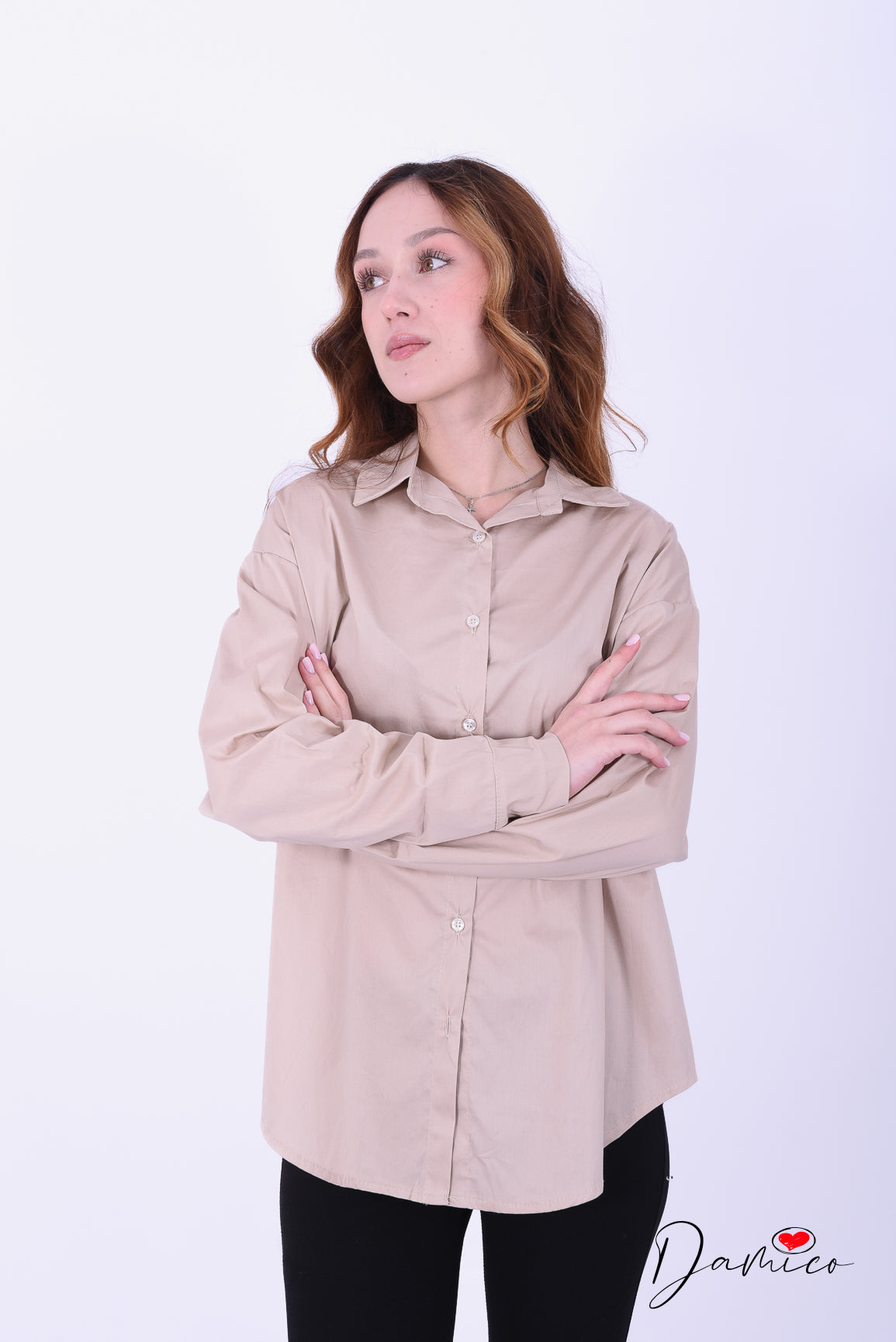 Camicia over basic cotone