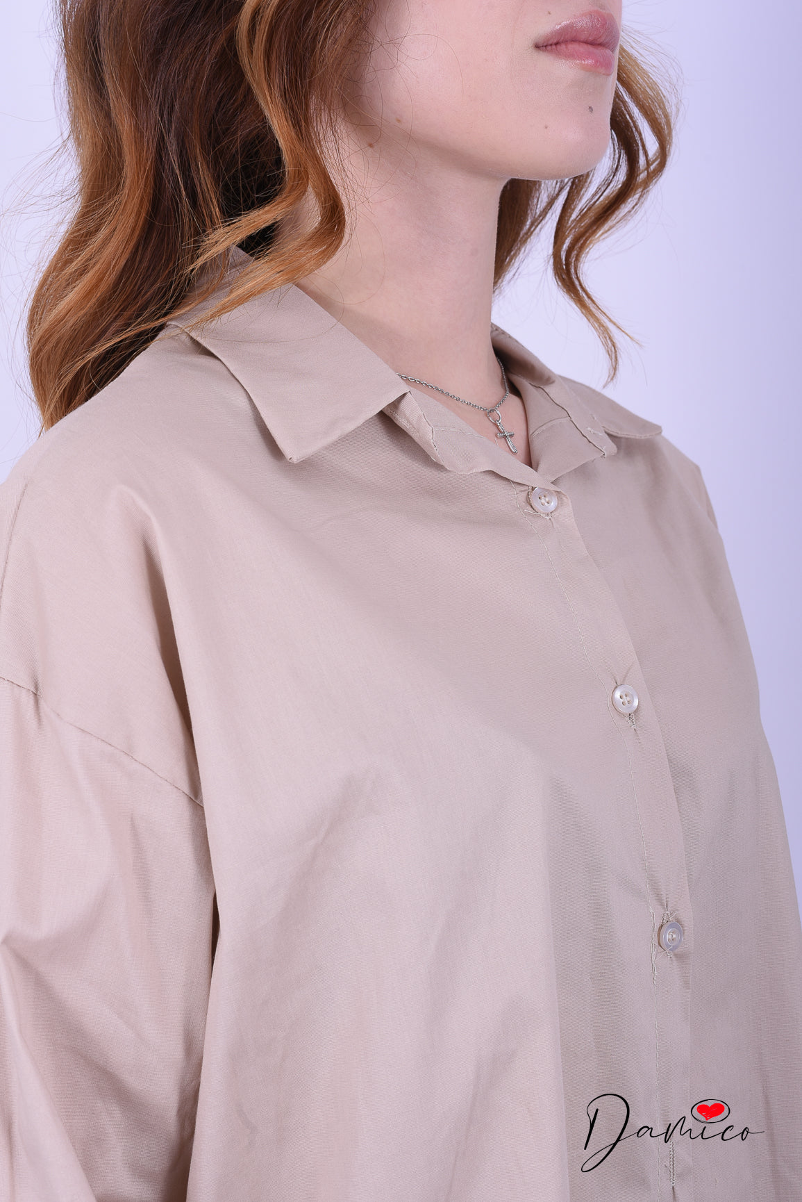 Camicia over basic cotone