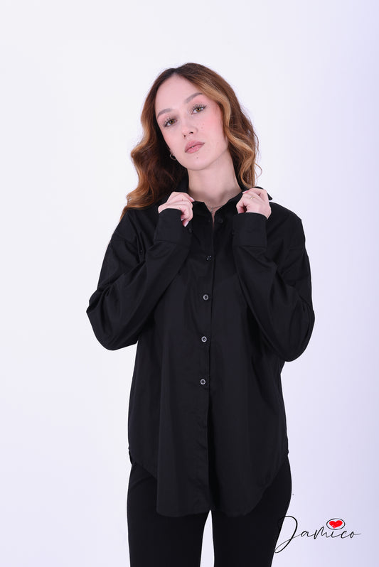 Camicia over basic cotone