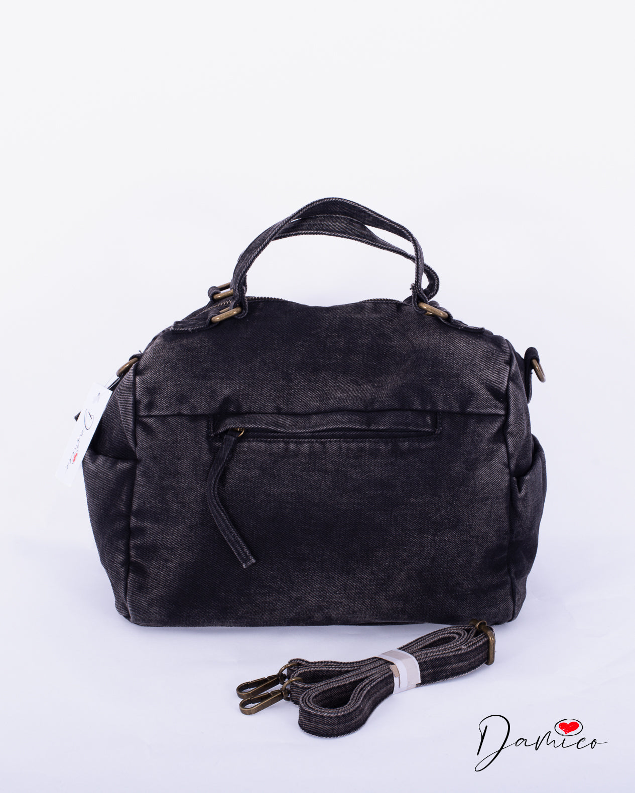 Borsa hobo casual acid wash