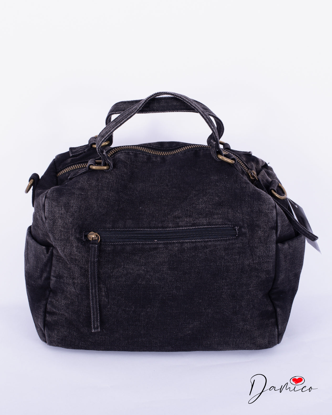 Borsa hobo casual acid wash