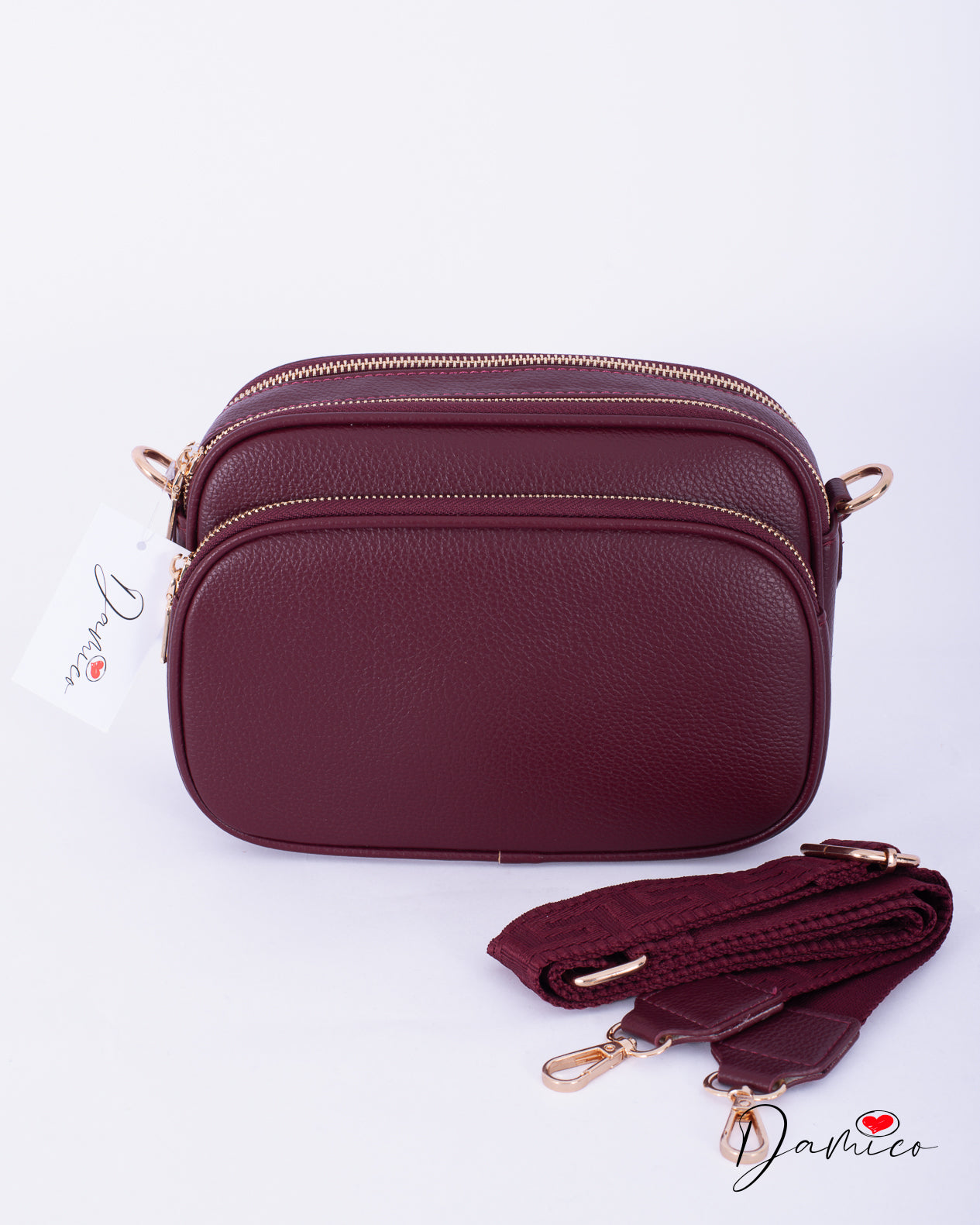 Borsa a tracolla multizip