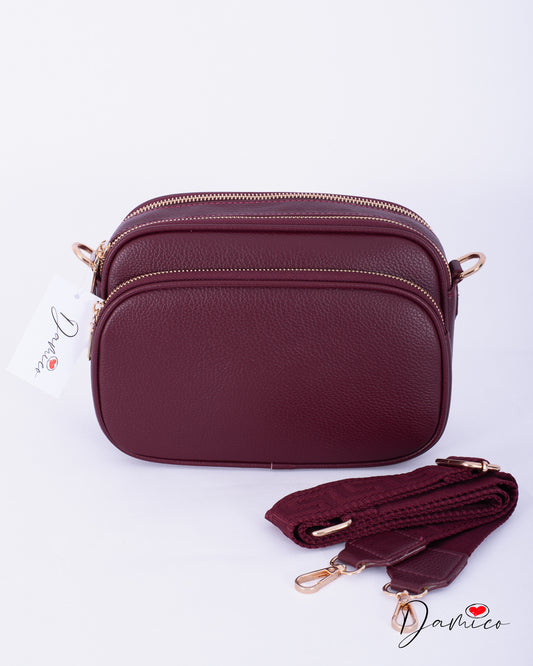 Borsa a tracolla multizip