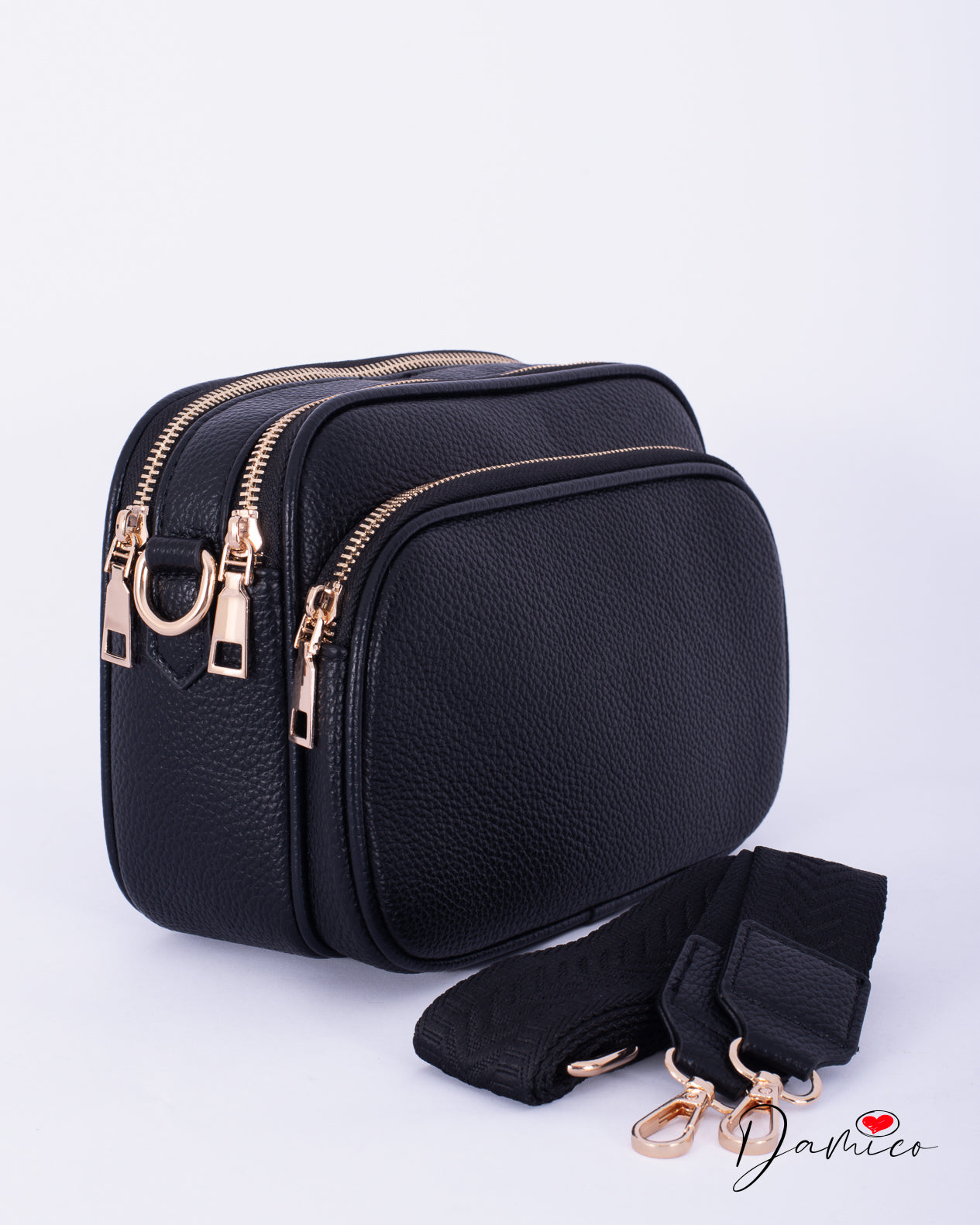 Borsa a tracolla multizip