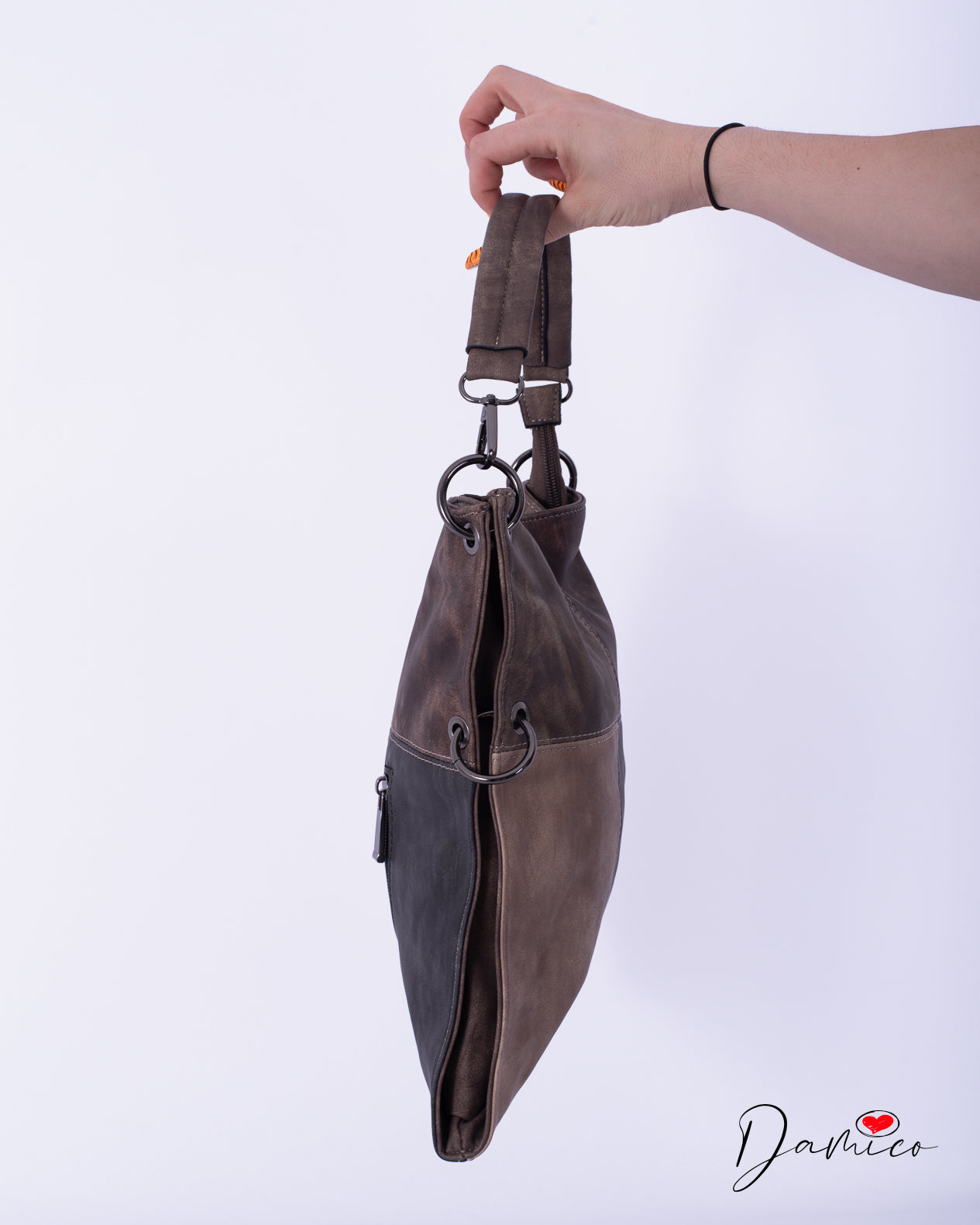 Borsa silver ring color block