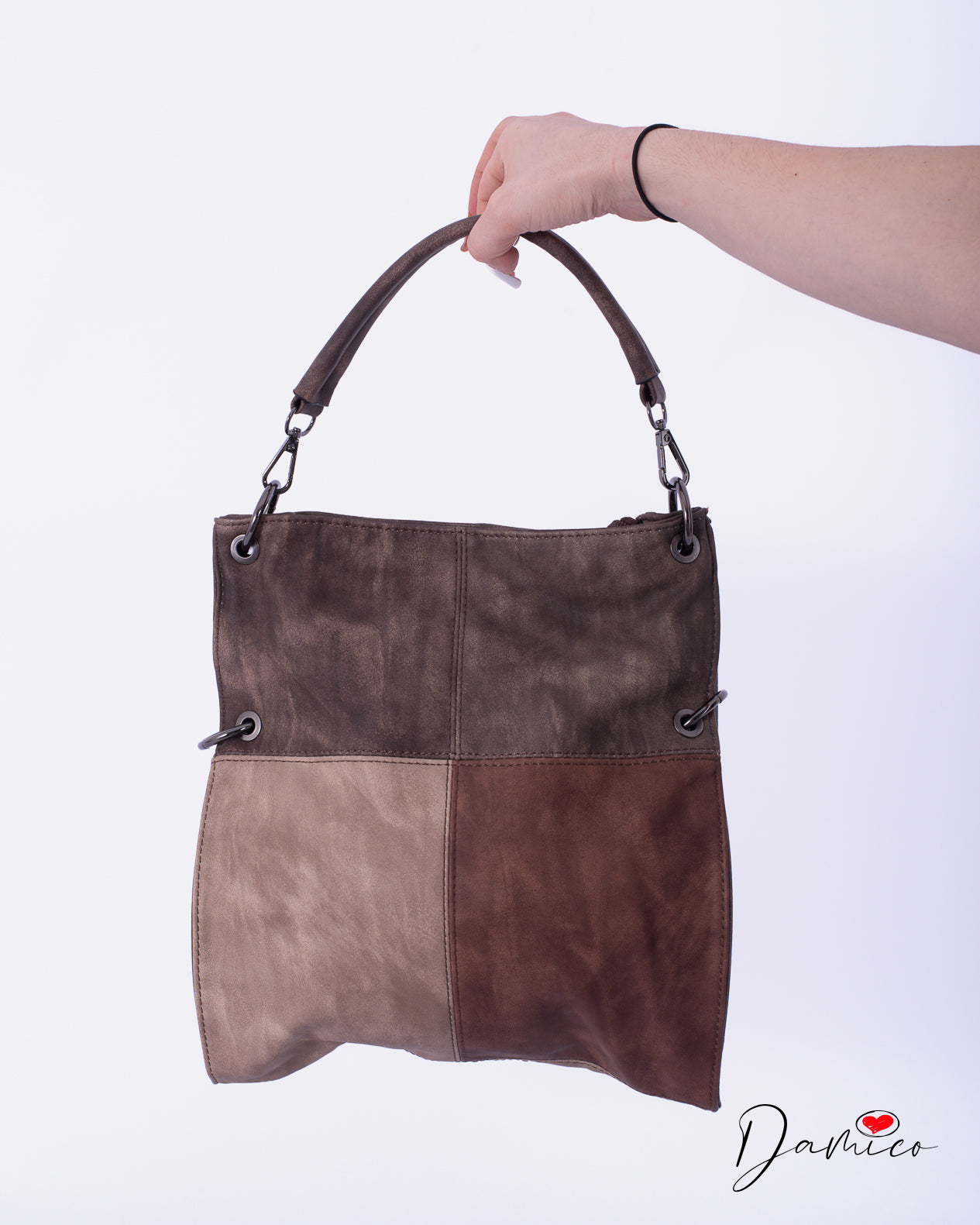 Borsa silver ring color block