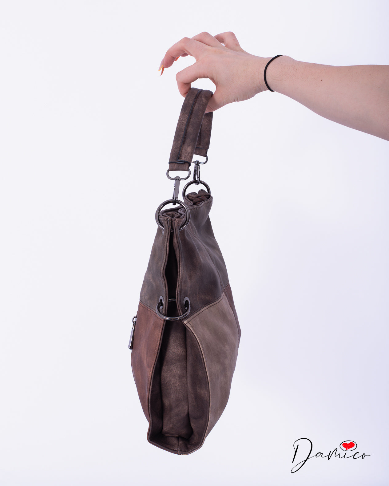 Borsa silver ring color block