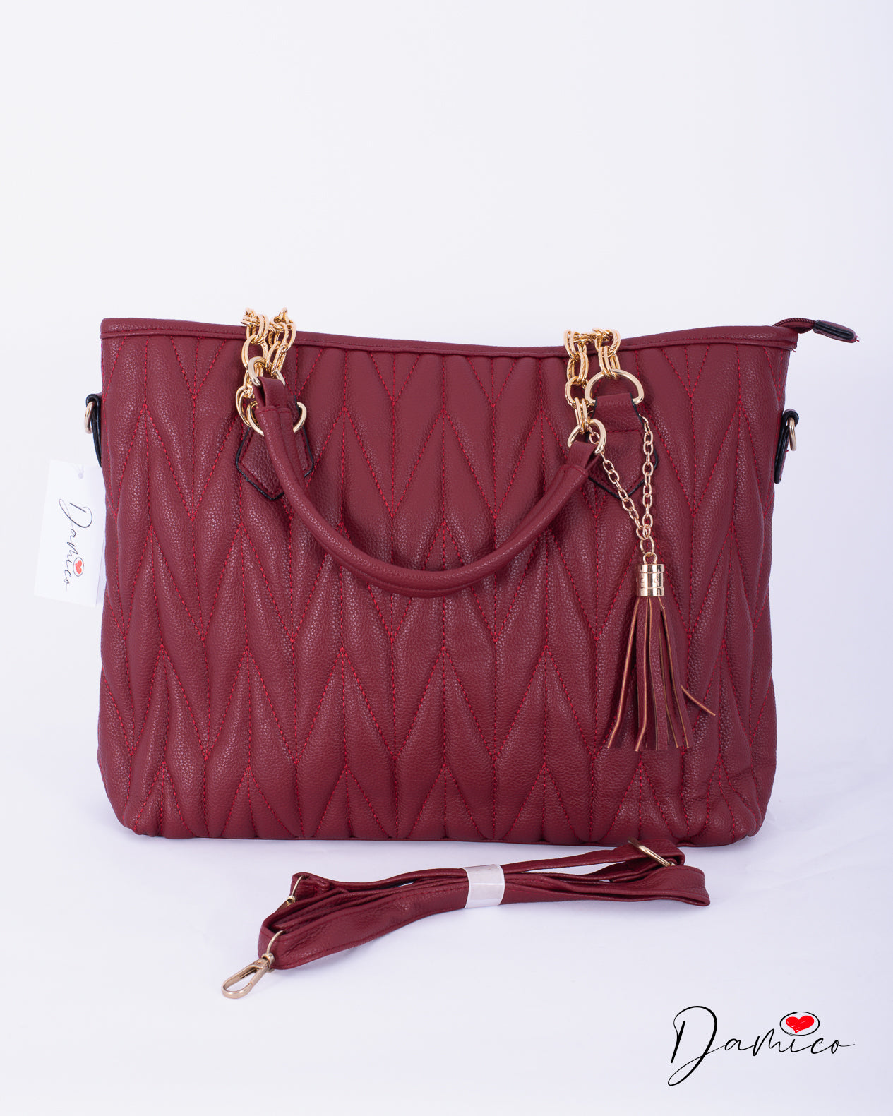 Borsa tote gold chain