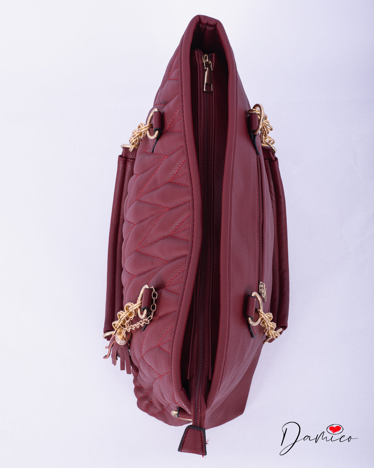 Borsa tote gold chain