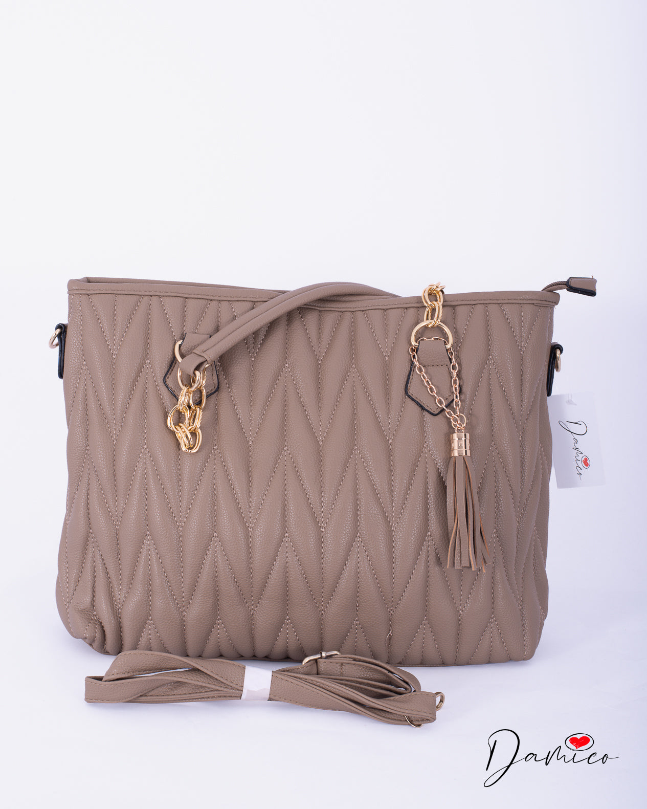 Borsa tote gold chain
