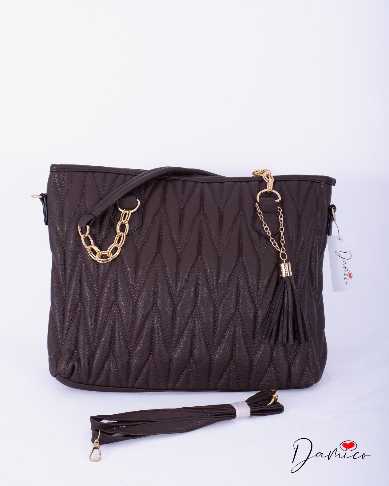Borsa tote gold chain