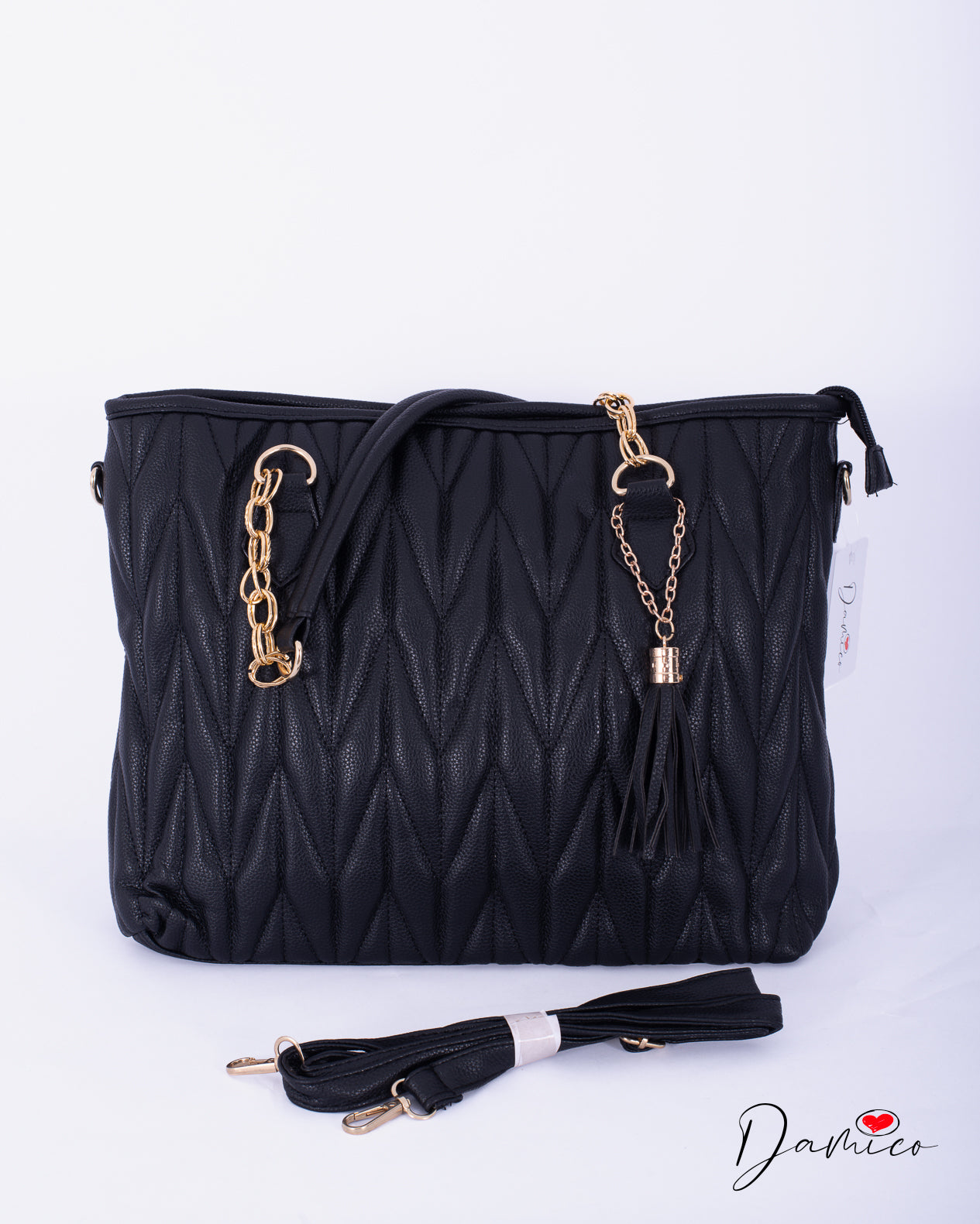 Borsa tote gold chain