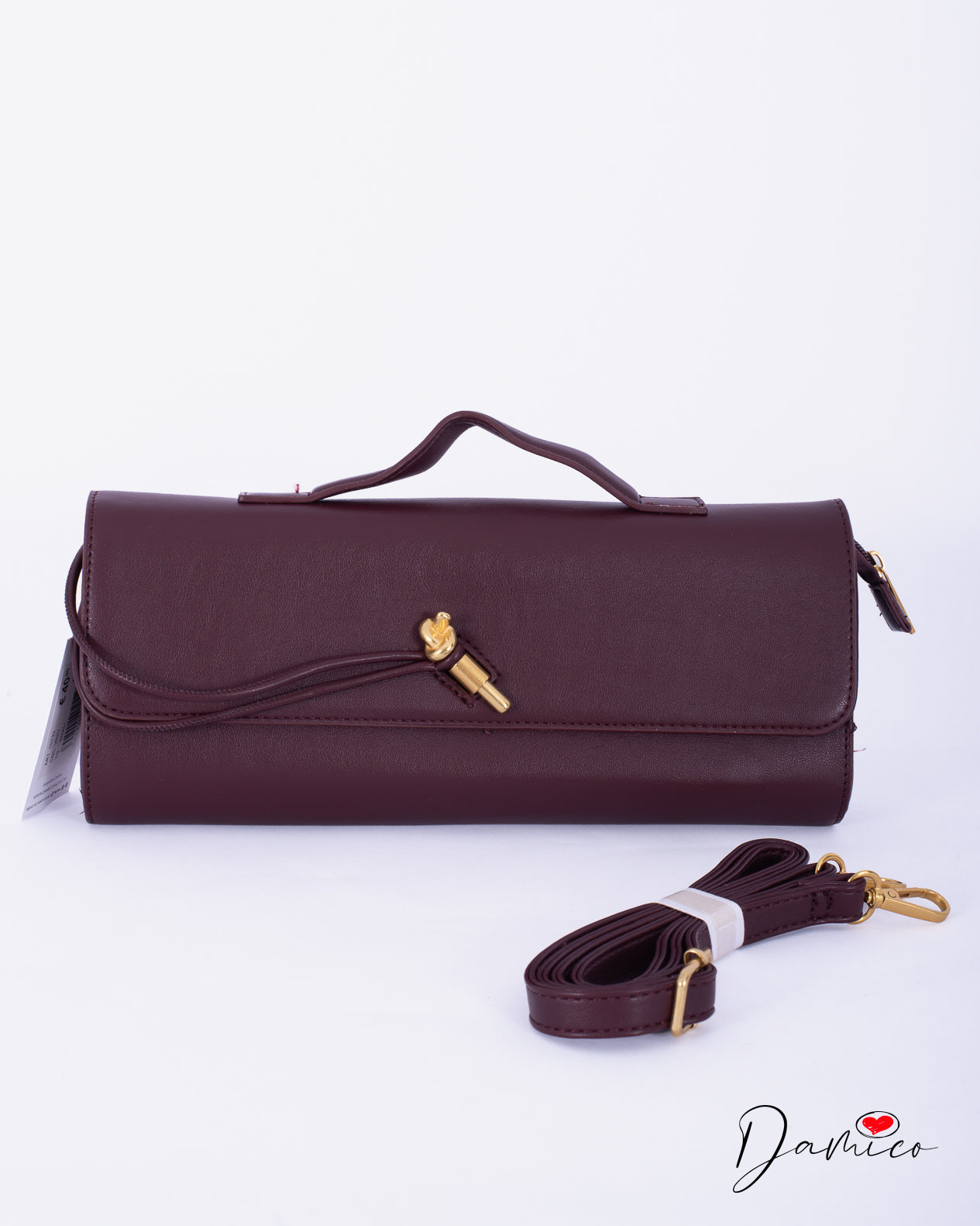 Borsa pochette rigida rettangolare