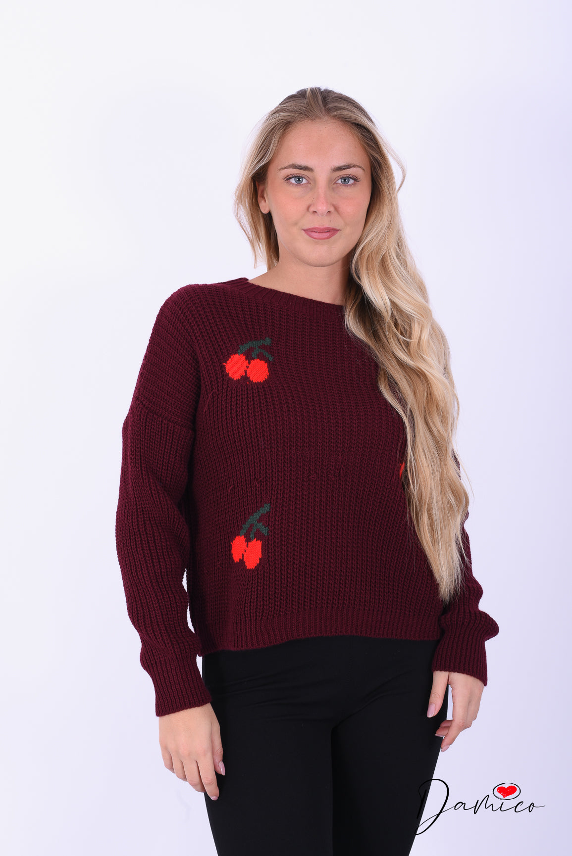 Maglione con ciliegie