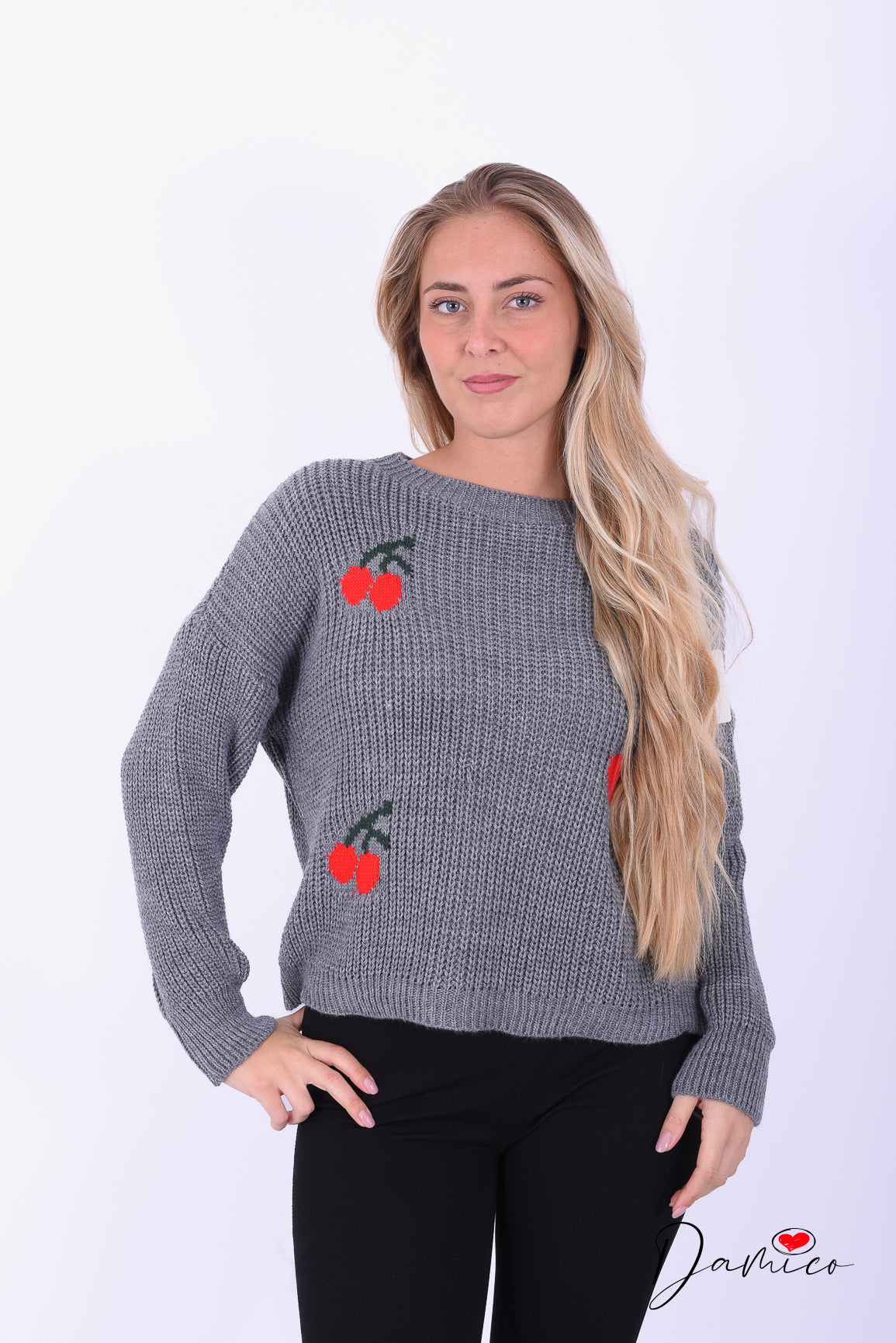 Maglione con ciliegie
