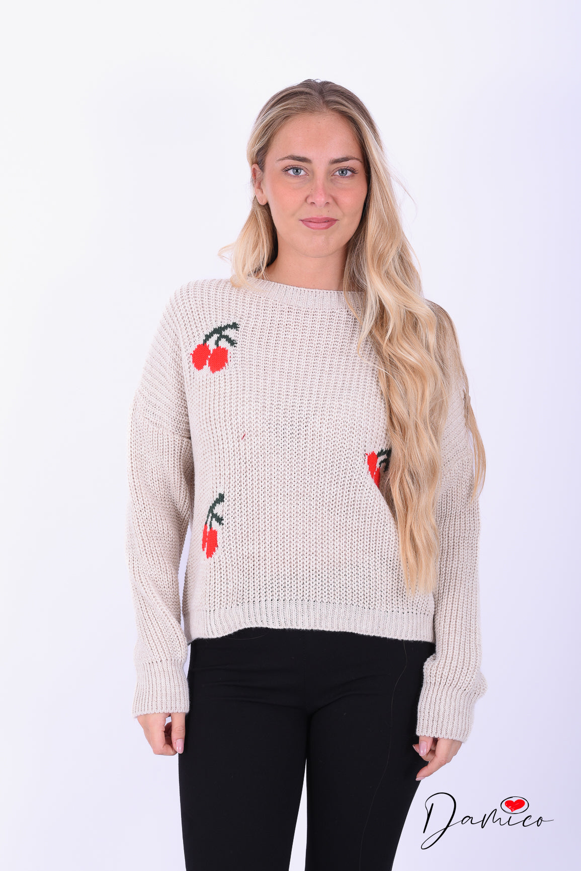 Maglione con ciliegie