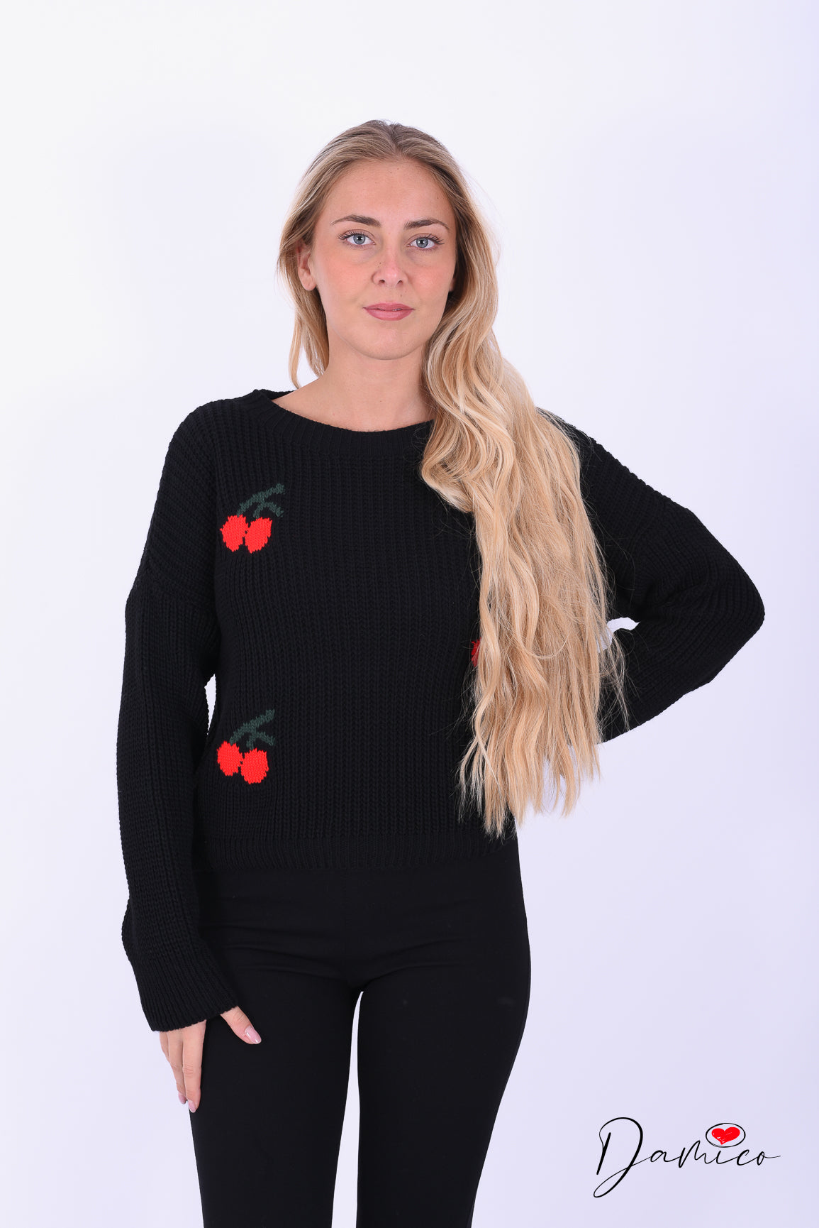 Maglione con ciliegie