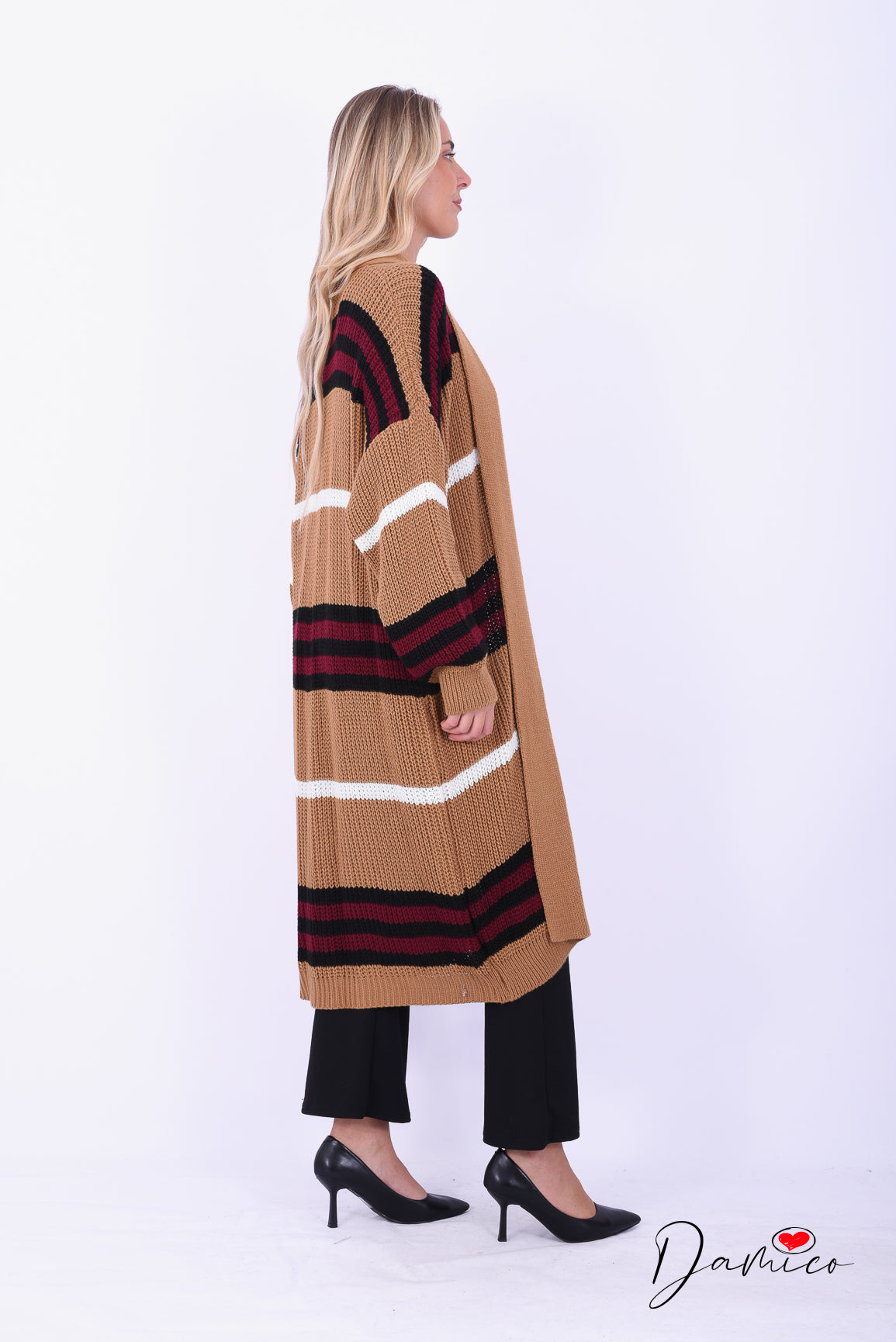 Cardigan a righe