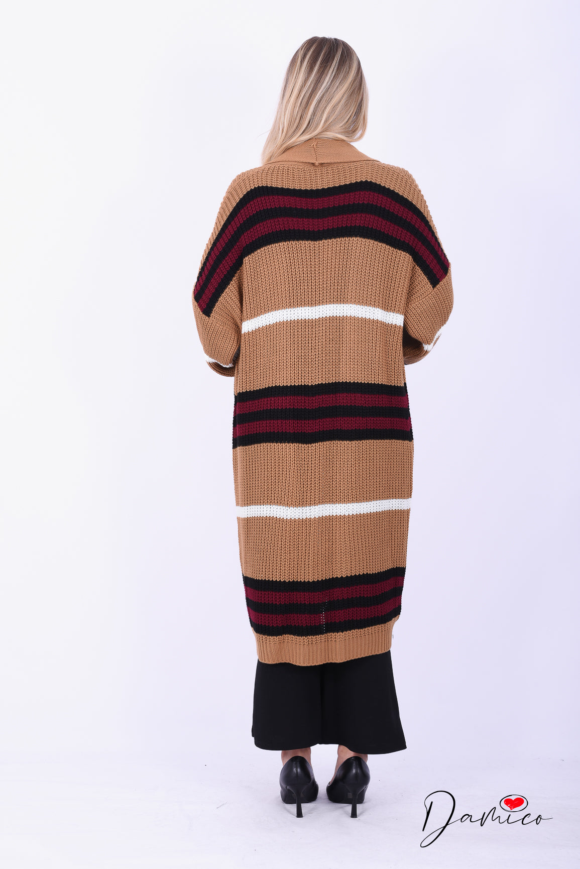 Cardigan a righe