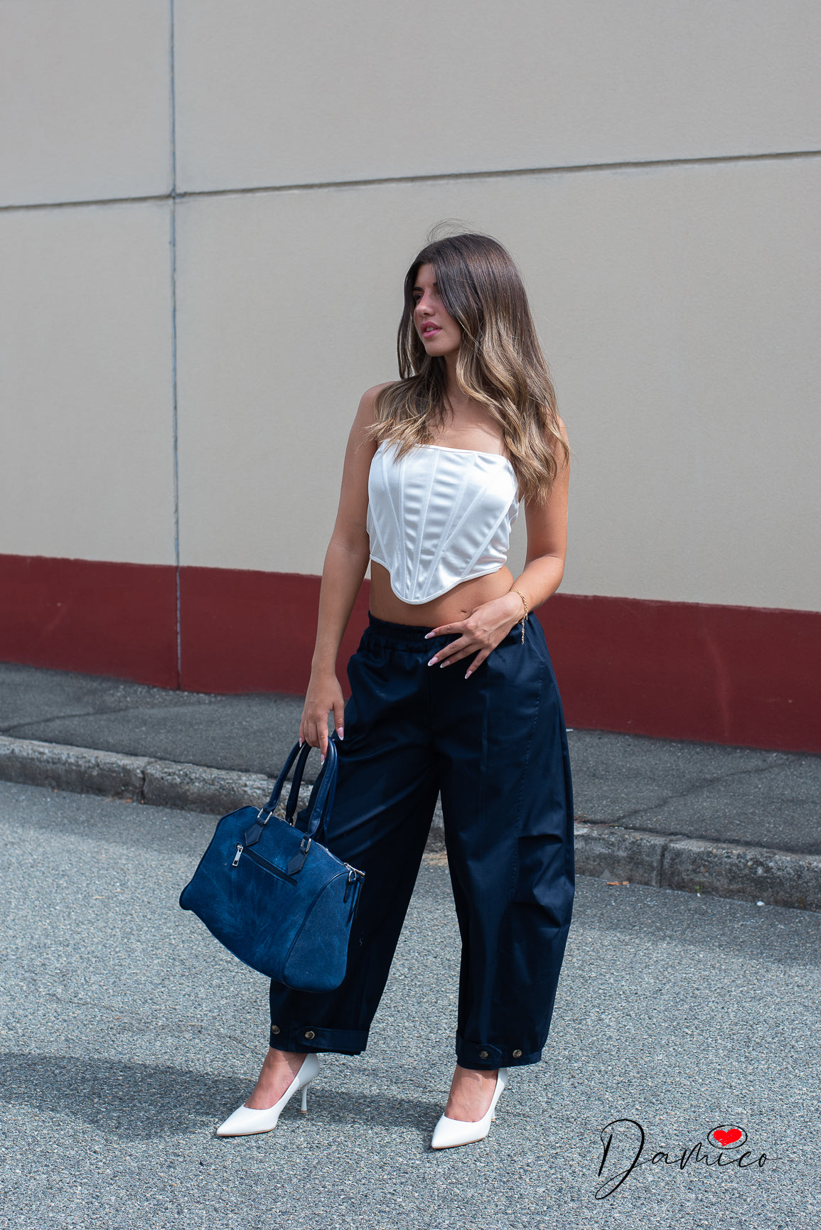 Pantaloni balloon pinces
