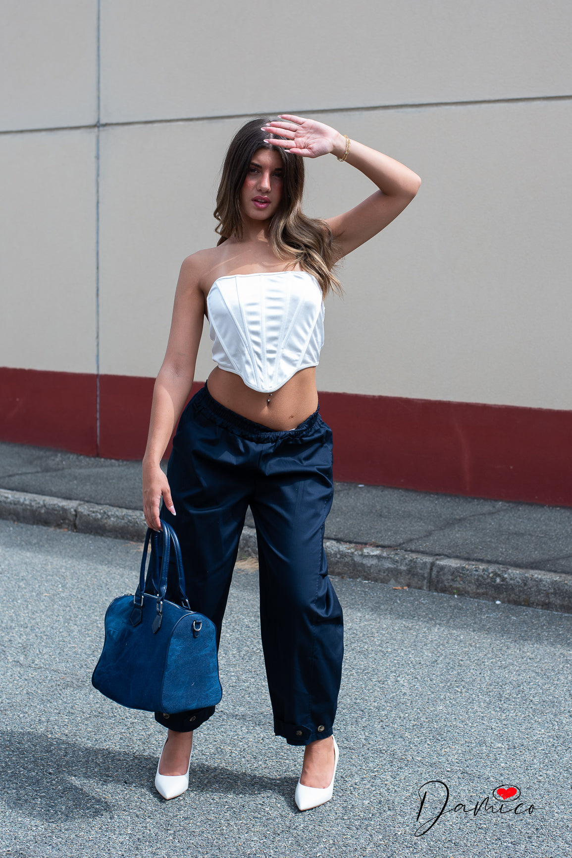 Pantaloni balloon pinces