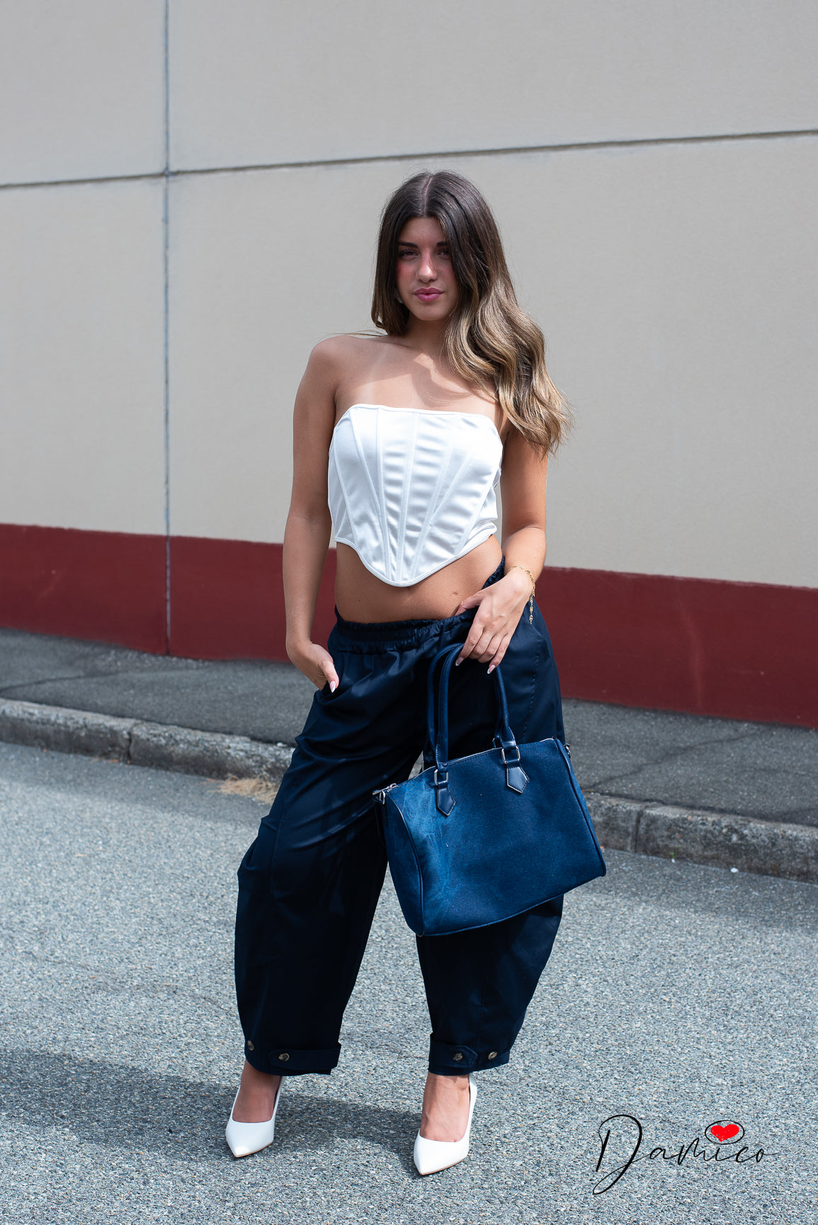 Pantaloni balloon pinces
