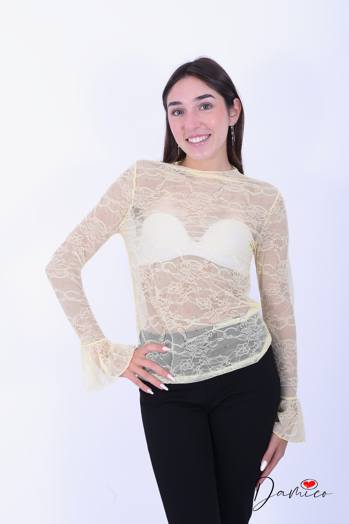 Maglia total pizzo
